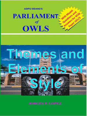 cover image of Adipo Sidang's Parliament of Owls